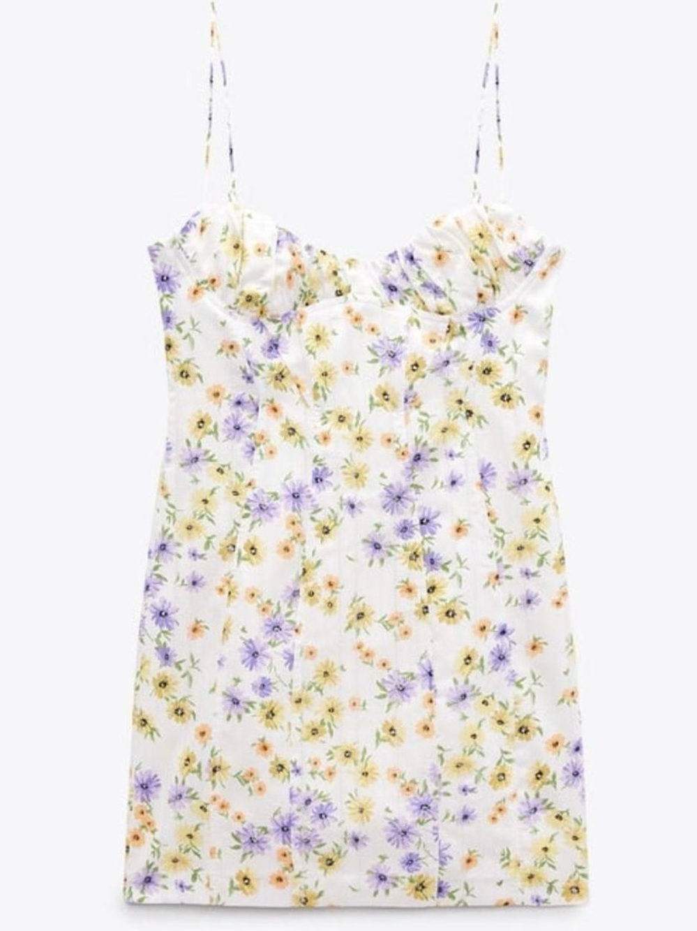 NWT! Zara Floral Mini Dress - Picture 1 of 7